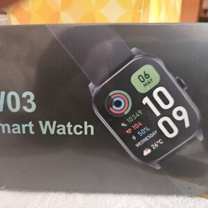Smart Watch with Black Band